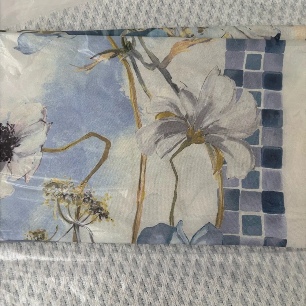Ferragamo Fiori blue silk scarf